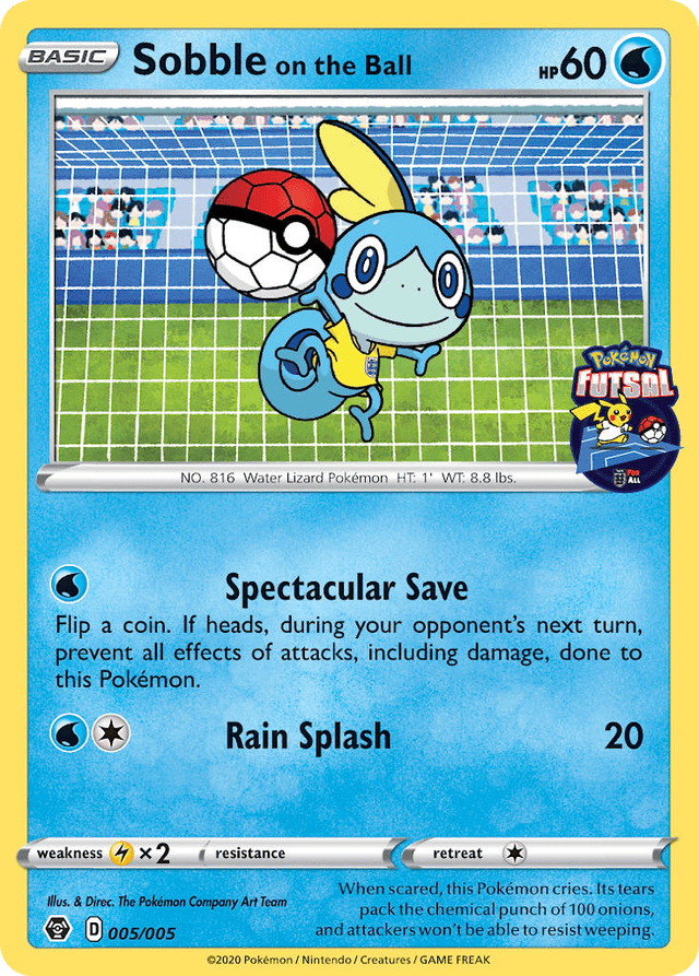 Carta Sobble on the Ball 5/5 do set Pokémon Futsal Collection — Pokémon TCG | Bynx