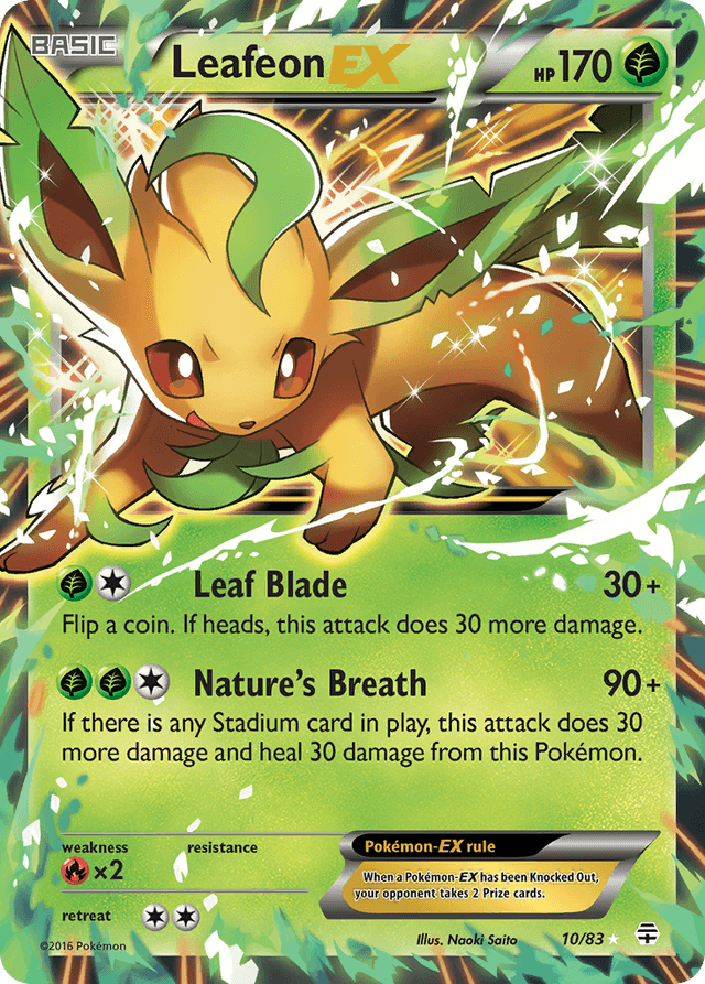 Carta Leafeon-EX 10/83 do set Generations — Pokémon TCG | Bynx