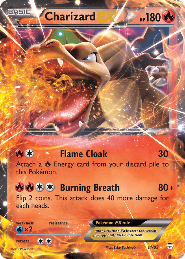 Carta Charizard-EX 11/83 do set Generations — Pokémon TCG | Bynx