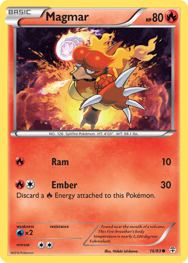 Carta Magmar 16/83 do set Generations — Pokémon TCG | Bynx