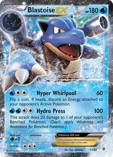 Carta Blastoise-EX 17/83 do set Generations — Pokémon TCG | Bynx