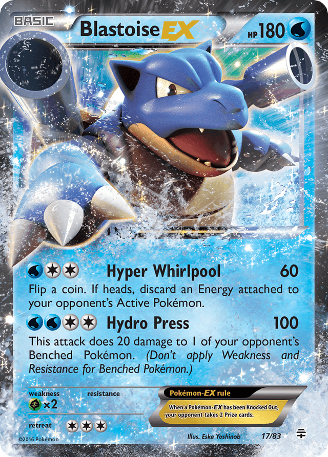Carta Blastoise-EX 17/83 do set Generations — Pokémon TCG | Bynx