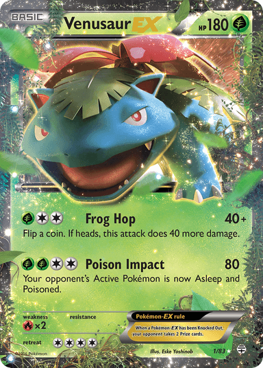 Carta Venusaur-EX 1/83 do set Generations — Pokémon TCG | Bynx