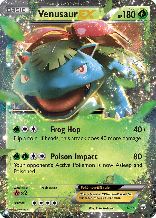 Carta Venusaur-EX 1/83 do set Generations — Pokémon TCG | Bynx