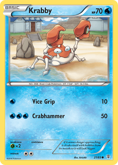 Carta Krabby 21/83 do set Generations — Pokémon TCG | Bynx