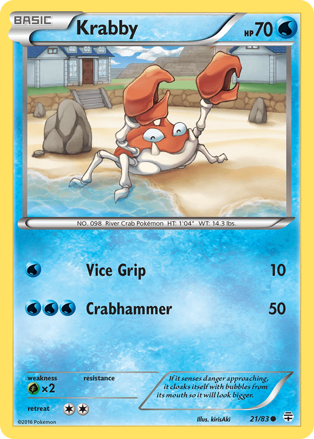 Carta Krabby 21/83 do set Generations — Pokémon TCG | Bynx