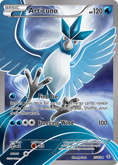 Carta Articuno 25/83 do set Generations — Pokémon TCG | Bynx