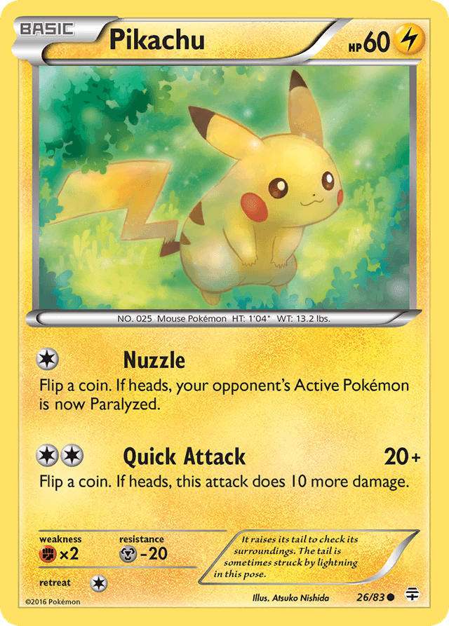 Carta Pikachu 26/83 do set Generations — Pokémon TCG | Bynx
