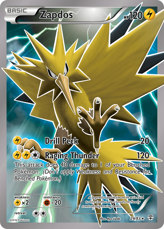 Carta Zapdos 29/83 do set Generations — Pokémon TCG | Bynx