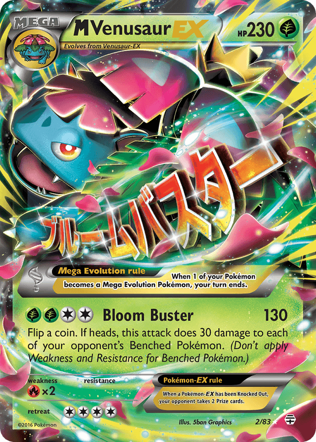 Carta M Venusaur-EX 2/83 do set Generations — Pokémon TCG | Bynx