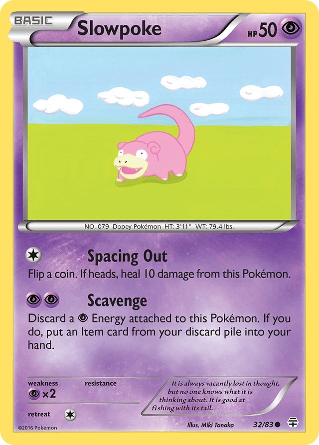 Carta Slowpoke 32/83 do set Generations — Pokémon TCG | Bynx