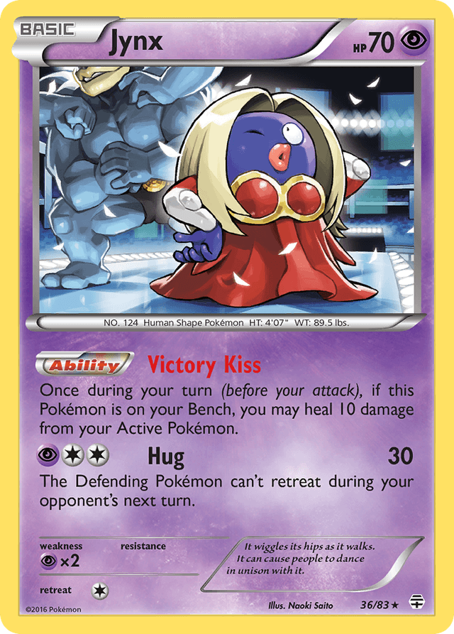 Carta Jynx 36/83 do set Generations — Pokémon TCG | Bynx
