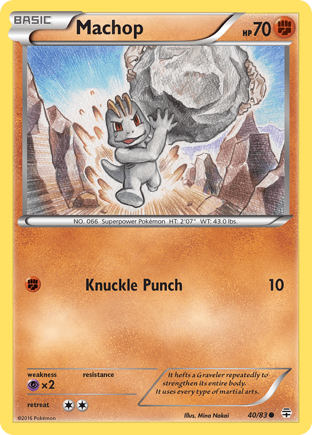 Carta Machop 40/83 do set Generations — Pokémon TCG | Bynx