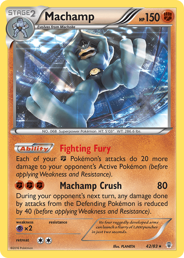 Carta Machamp 42/83 do set Generations — Pokémon TCG | Bynx