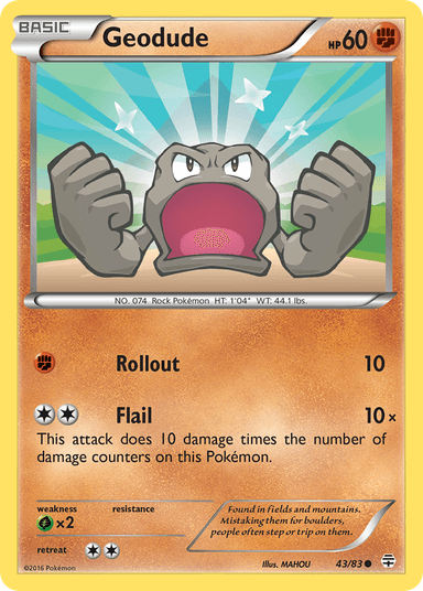 Carta Geodude 43/83 do set Generations — Pokémon TCG | Bynx