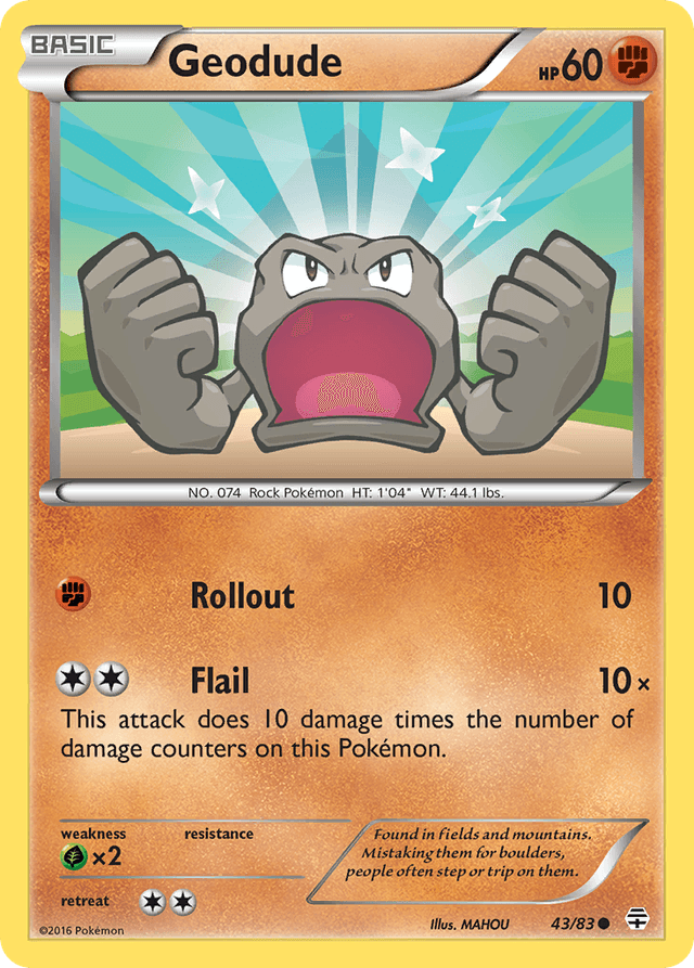 Carta Geodude 43/83 do set Generations — Pokémon TCG | Bynx