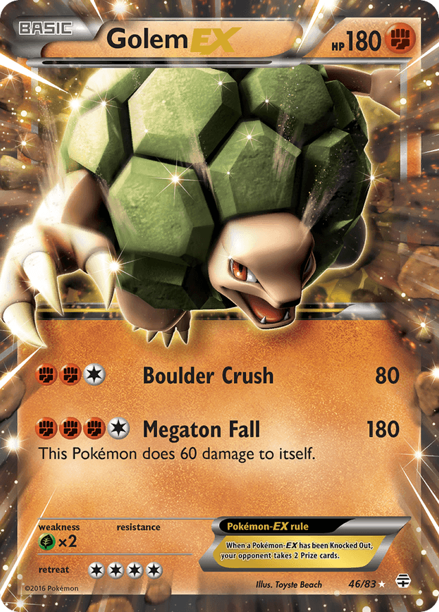 Carta Golem-EX 46/83 do set Generations — Pokémon TCG | Bynx