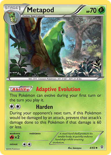 Carta Metapod 4/83 do set Generations — Pokémon TCG | Bynx