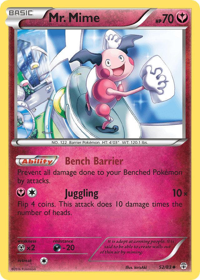 Carta Mr. Mime 52/83 do set Generations — Pokémon TCG | Bynx