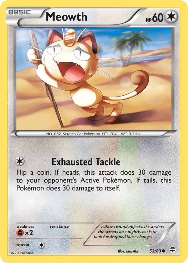Carta Meowth 53/83 do set Generations — Pokémon TCG | Bynx