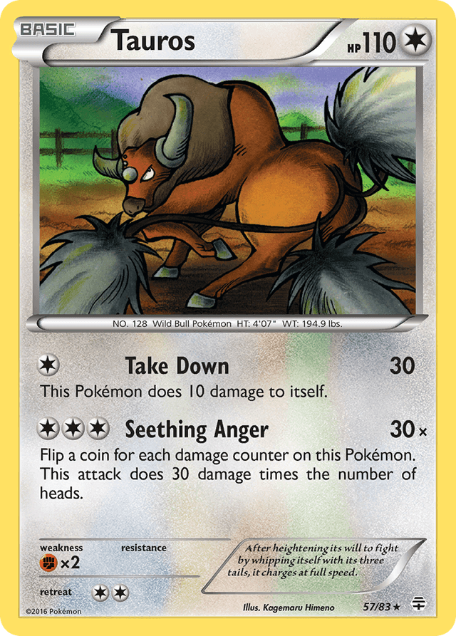 Carta Tauros 57/83 do set Generations — Pokémon TCG | Bynx