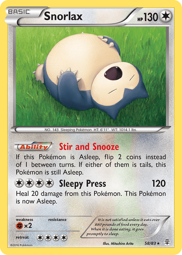 Carta Snorlax 58/83 do set Generations — Pokémon TCG | Bynx