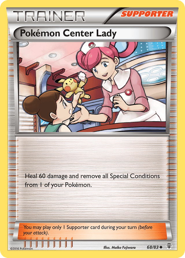 Carta Pokémon Center Lady 68/83 do set Generations — Pokémon TCG | Bynx