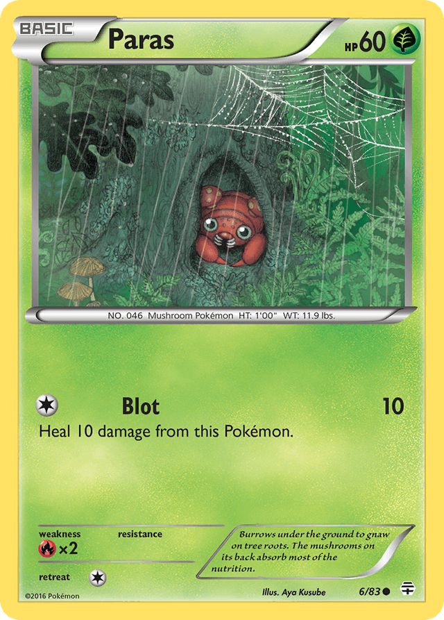 Carta Paras 6/83 do set Generations — Pokémon TCG | Bynx
