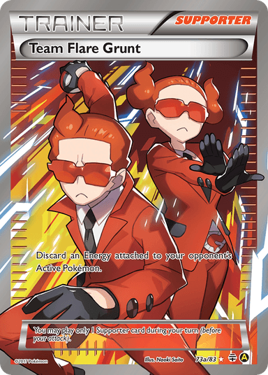 Carta Team Flare Grunt 73a/83 do set Generations — Pokémon TCG | Bynx