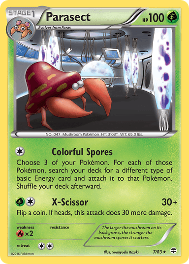 Carta Parasect 7/83 do set Generations — Pokémon TCG | Bynx