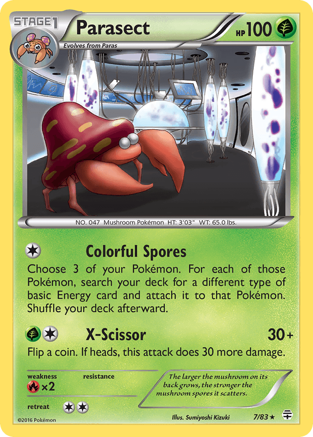 Carta Parasect 7/83 do set Generations — Pokémon TCG | Bynx