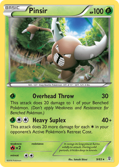 Carta Pinsir 9/83 do set Generations — Pokémon TCG | Bynx