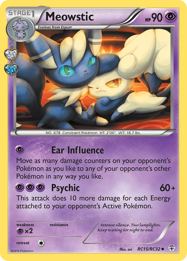 Carta Meowstic RC15/83 do set Generations — Pokémon TCG | Bynx