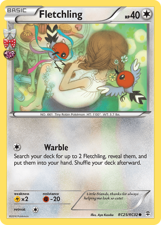 Carta Fletchling RC25/83 do set Generations — Pokémon TCG | Bynx