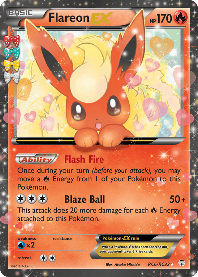Carta Flareon-EX RC6/83 do set Generations — Pokémon TCG | Bynx