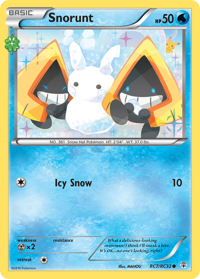 Carta Snorunt RC7/83 do set Generations — Pokémon TCG | Bynx