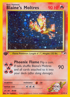 Blaine's Moltres 1/132 — Gym Heroes