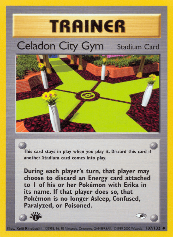 Carta Celadon City Gym 107/132 do set Gym Heroes — Pokémon TCG | Bynx
