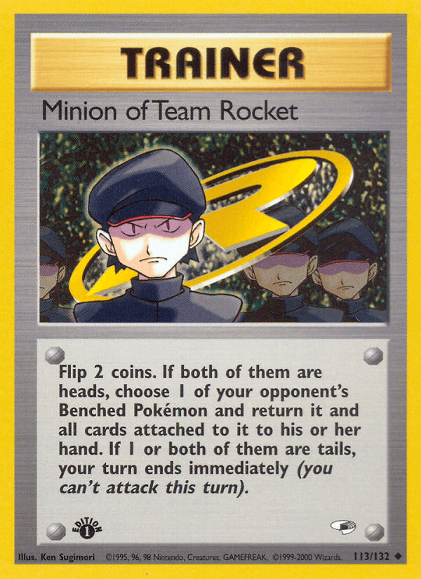 Carta Minion of Team Rocket 113/132 do set Gym Heroes — Pokémon TCG | Bynx