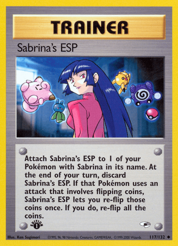 Carta Sabrina's ESP 117/132 do set Gym Heroes — Pokémon TCG | Bynx