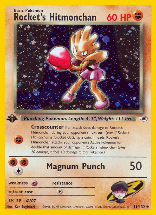 Carta Rocket's Hitmonchan 11/132 do set Gym Heroes — Pokémon TCG | Bynx
