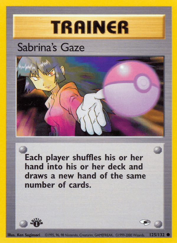 Carta Sabrina's Gaze 125/132 do set Gym Heroes — Pokémon TCG | Bynx