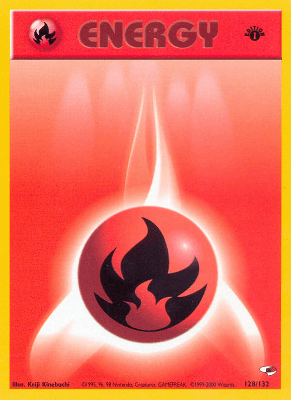 Carta Fire Energy 128/132 do set Gym Heroes — Pokémon TCG | Bynx