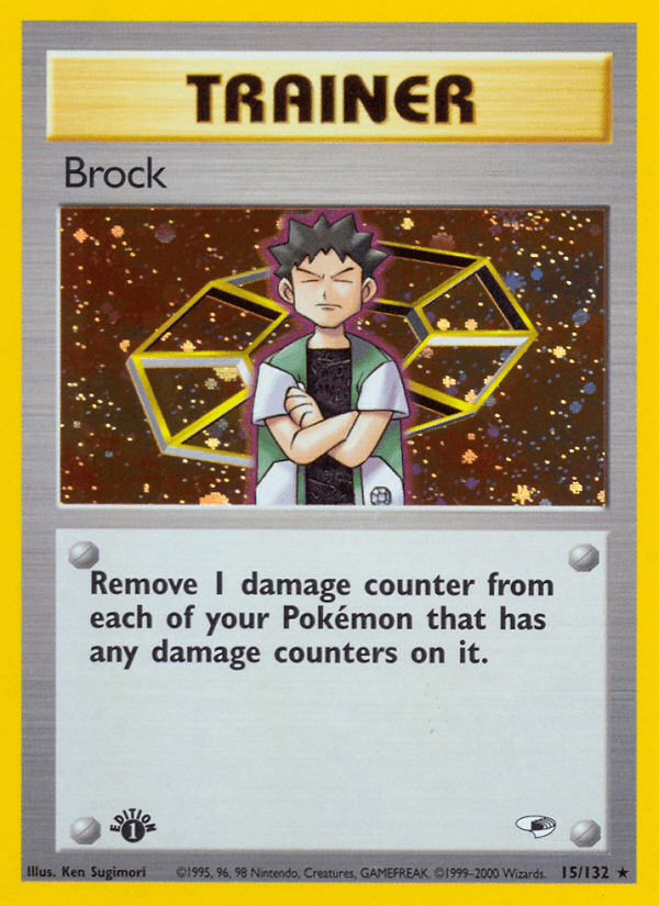 Carta Brock 15/132 do set Gym Heroes — Pokémon TCG | Bynx