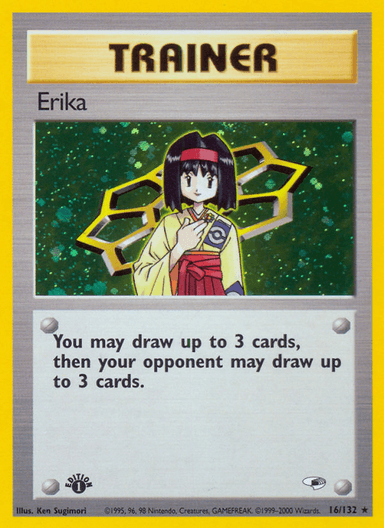Carta Erika 16/132 do set Gym Heroes — Pokémon TCG | Bynx