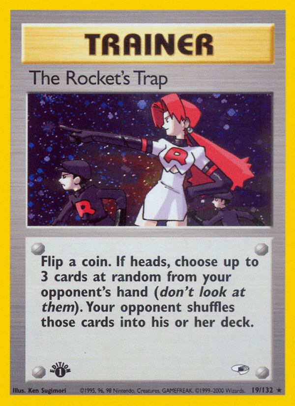 Carta The Rocket's Trap 19/132 do set Gym Heroes — Pokémon TCG | Bynx