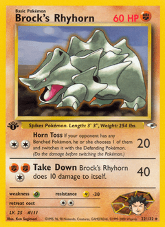 Brock's Rhyhorn 22 — Gym Heroes