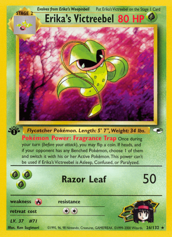 Carta Erika's Victreebel 26/132 do set Gym Heroes — Pokémon TCG | Bynx