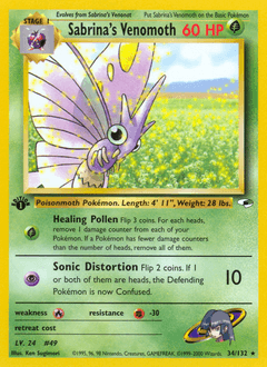 Sabrina's Venomoth 34/132 — Gym Heroes