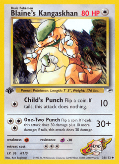 Blaine's Kangaskhan 36 — Gym Heroes